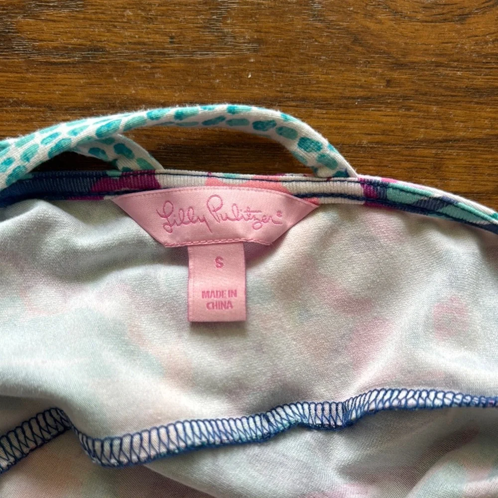 Lilly Pulitzer Pink and Blue Dress - Picture 2 of 4